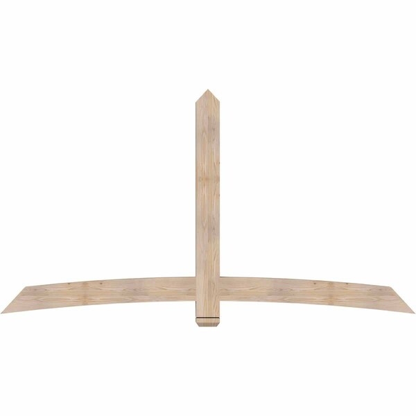 Ekena Millwork Bellingham Smooth Timber Gable Bracket, Douglas Fir, 96"W x 52"H x 3 1/2"D x 5 1/2"F, 13/12 Pitch GBW096X52X0406BEL00SDF - main